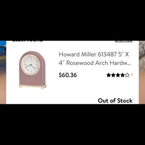 Howard miller  clock w alarm